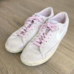 Nike pink suede sneakers